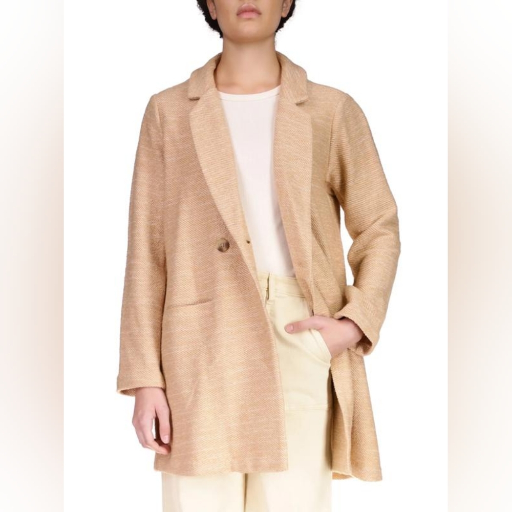 Sanctuary Carleton Double Breasted Women's Beige Oversized  Coat Large